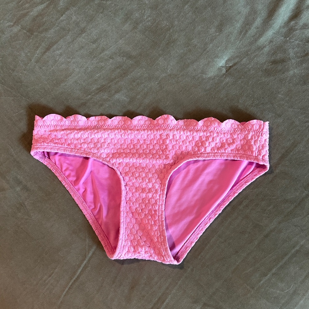 Kate Spade Pink Scalloped Bikini Bottom